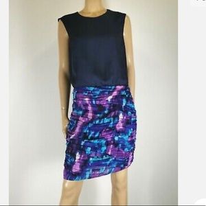 Michael Kors Dress dark blue navy rushed